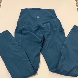 Lululemon Blue Align 25” Legging With Pockets - Size 2